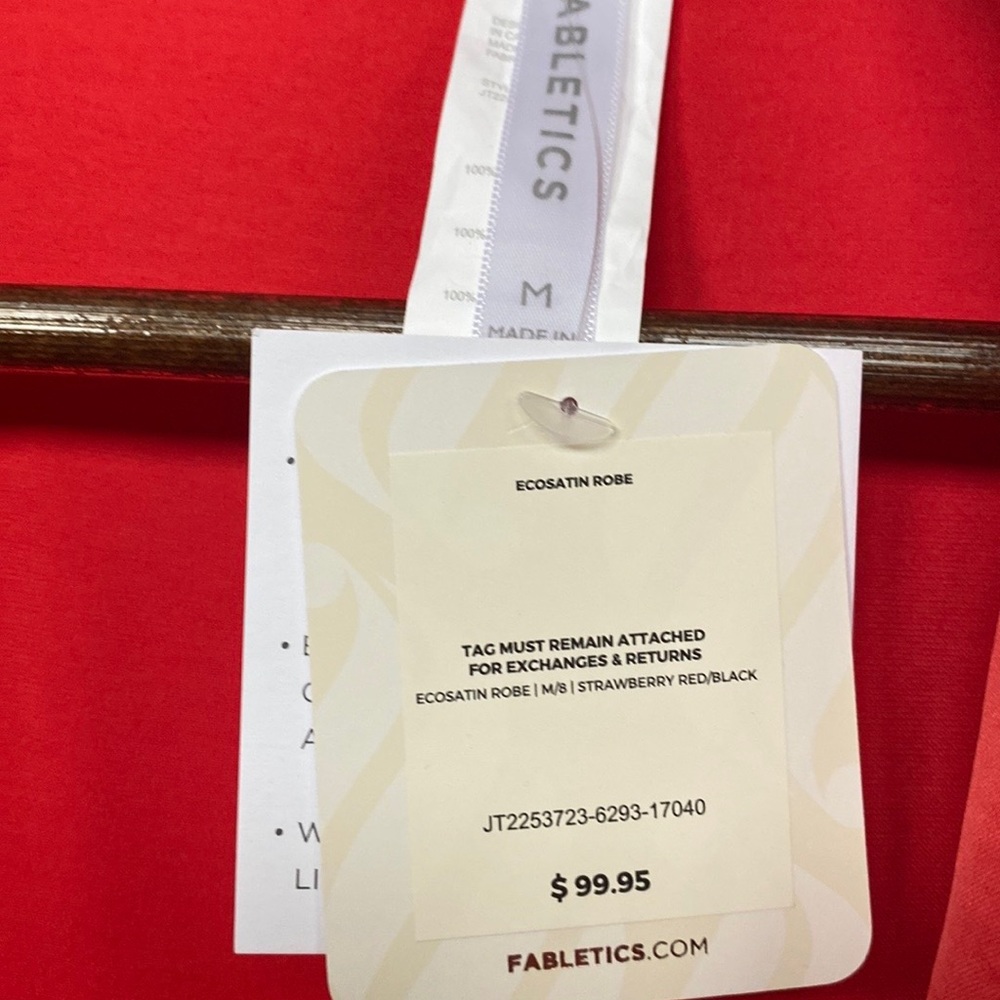 NWT Fabletics Ecosatin Robe - Picture 5 of 6